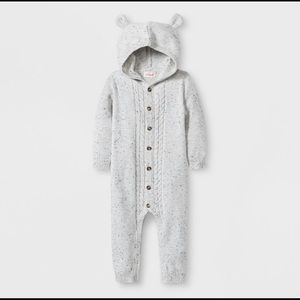 Cat & Jack Baby Boy’s Nep Bear Hood Romper